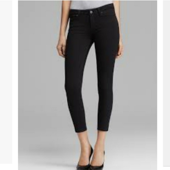 PAIGE Denim - PAIGE Verdugo Crop Black Jeans